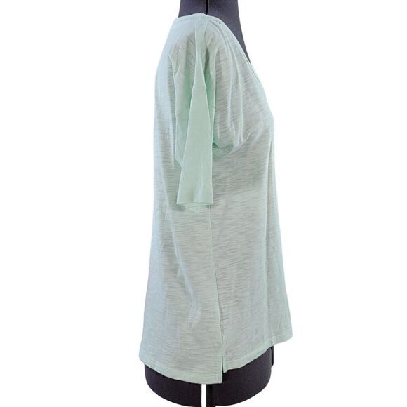 Talbots Green V-Neck T-shirt Sz XS - Picture 2 of 9